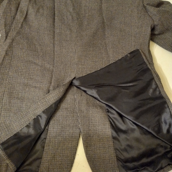 STAFFORD Essentials Wool Classic Fit Sports Blazer Jacket Gray Tweeded Size 38R - Picture 7 of 10